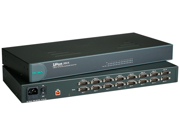 Moxa Uport 1610-16 USB to 16-port RS-232 Serial Hub 