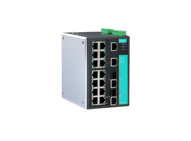 Moxa EDS-518A 16x10/100BaseT(X), 2x Gigabit 