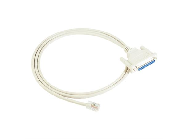Moxa CN20030 10-pin RJ45 to DB25 female serial cable 