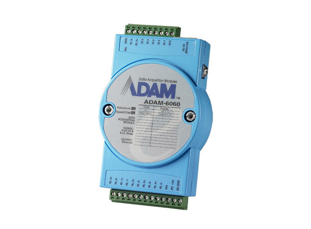 ADAM-6060-D1, Ethernet-based smart I/O 6-ch Digital Input and 6-ch Relay Modbus 