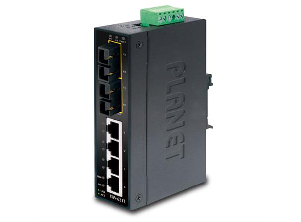 ISW-621TS15 4-Port 10/100Base-TX + 2-Port 100Base-FX 