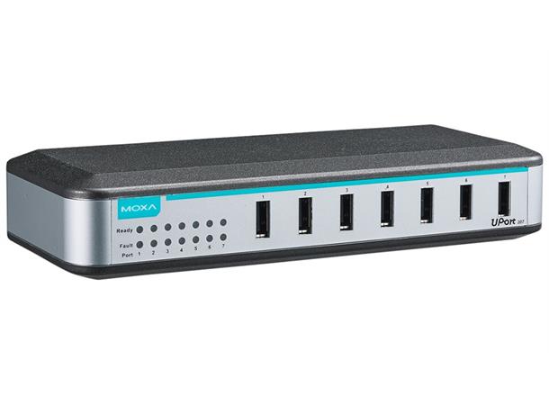 Moxa Uport 207 7 Port entry-level USB Hub, w/ adapter 
