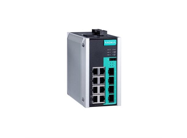 Moxa EDS-G512E-4GSFP 8+4 port full Gigabit Ethernet switch 