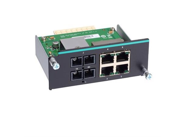 Moxa IM-6700A-2SSC4TX Fast Ethernet modu 2 MM 100BaseFX with ST connectors and 4 