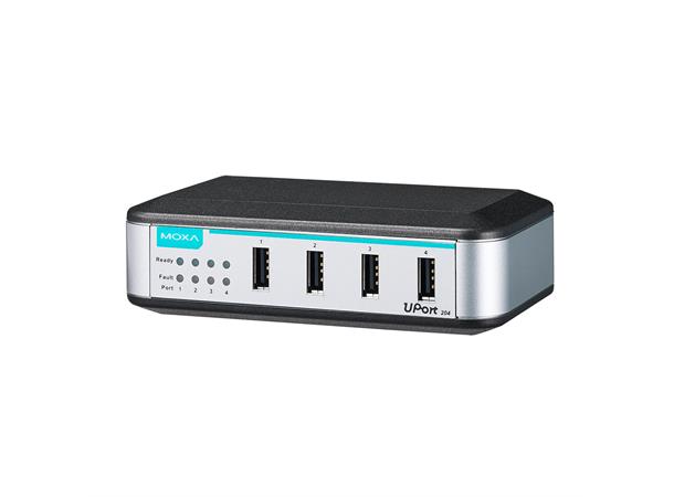 Moxa Uport 204 4 Port entry-level USB Hub, w/ adapter 