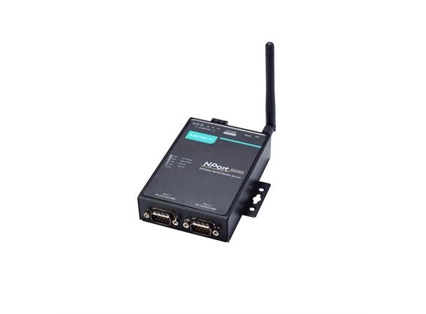 Moxa Nport W2250A-EU, 2-p Wireless 2-port RS-232/422/485 - 802.11a/b/g WLAN 