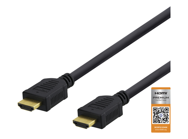 HDMI-1020D, HDMI cable, 2m Male-male 2m, black 