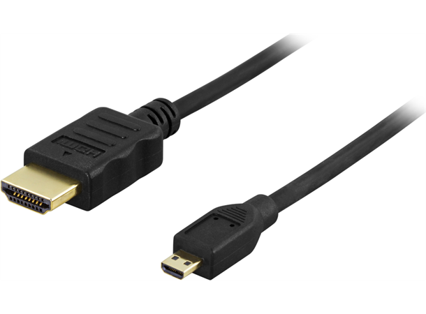 HDMI-1053, HDMI - Micro HDMI cable 5m Male-male 5m, black 