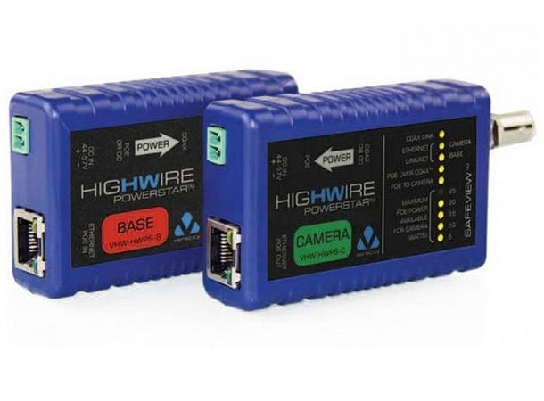 Veracity Powerstar base unit only VHW-HWPS-B, Ethernet and PoE over coax 