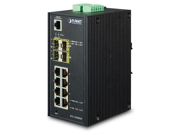 IGS-12040MT 8-Port 10/100/1000T + 4 100/1000X SFP 